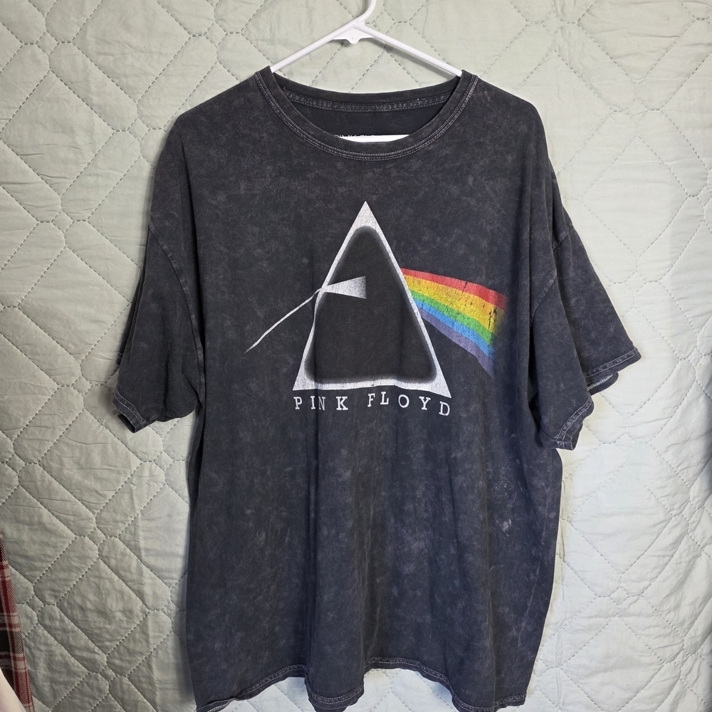 Pink Floyd Dark Side of the Moon Black Men's Tee Size 2XL